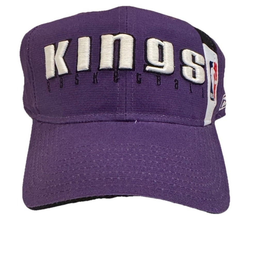 VTG Reebok NBA Sacramento Kings Basketball Hat Cap Dad Strapback Purple One Size
